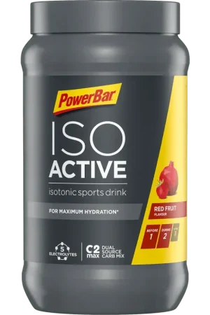 Markdown PowerBar Isoactive - Isotonic Sports Drink, Red Fruits - 600 g