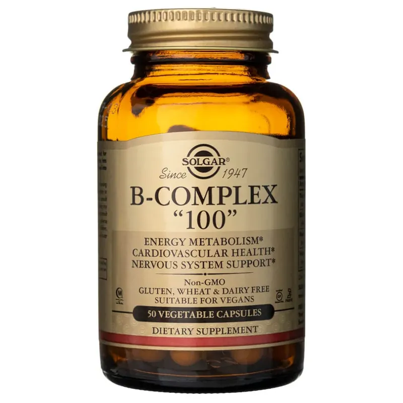 Hot Picks Solgar B-Complex "100" - 50 Veg Capsules