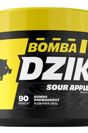 WK DZIK Bomba Pre-Workout Powder Sour Apple - 300 g Mega Sale