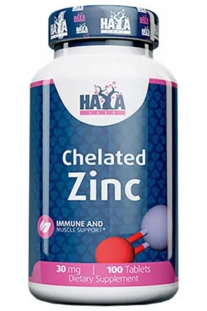 Same Day Shipping Haya Labs Chelated Zinc 30 mg - 100 Tablets