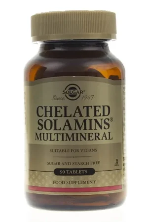Trusted Brand Solgar Chelated Solamins Multimineral - 90 Tablets