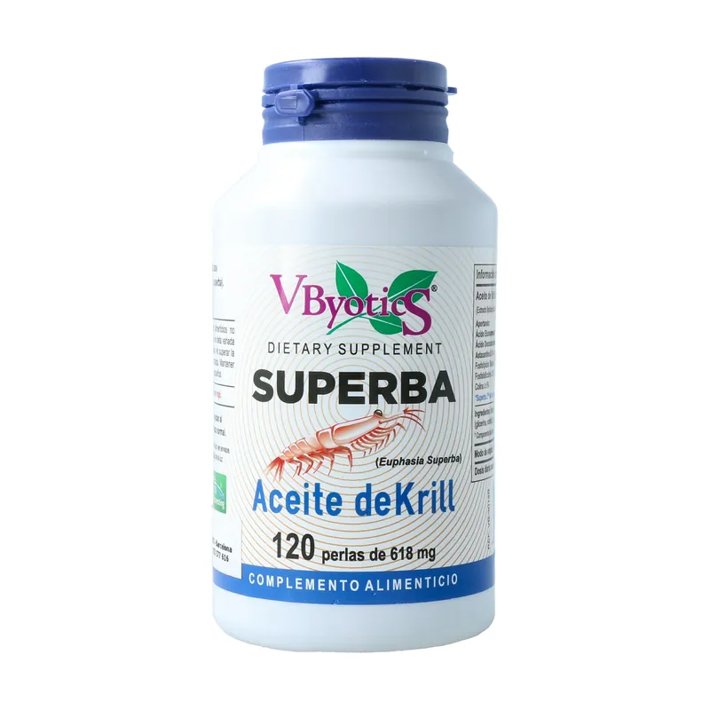 Discount Krill Oil (Superba) 120 softgels of 618mg Vbyotics