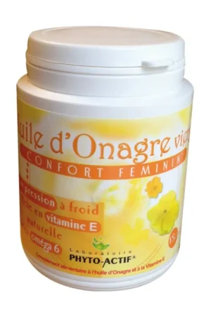 Evening primrose 500 mg + Vit E 180 capsules Phyto actif Premium