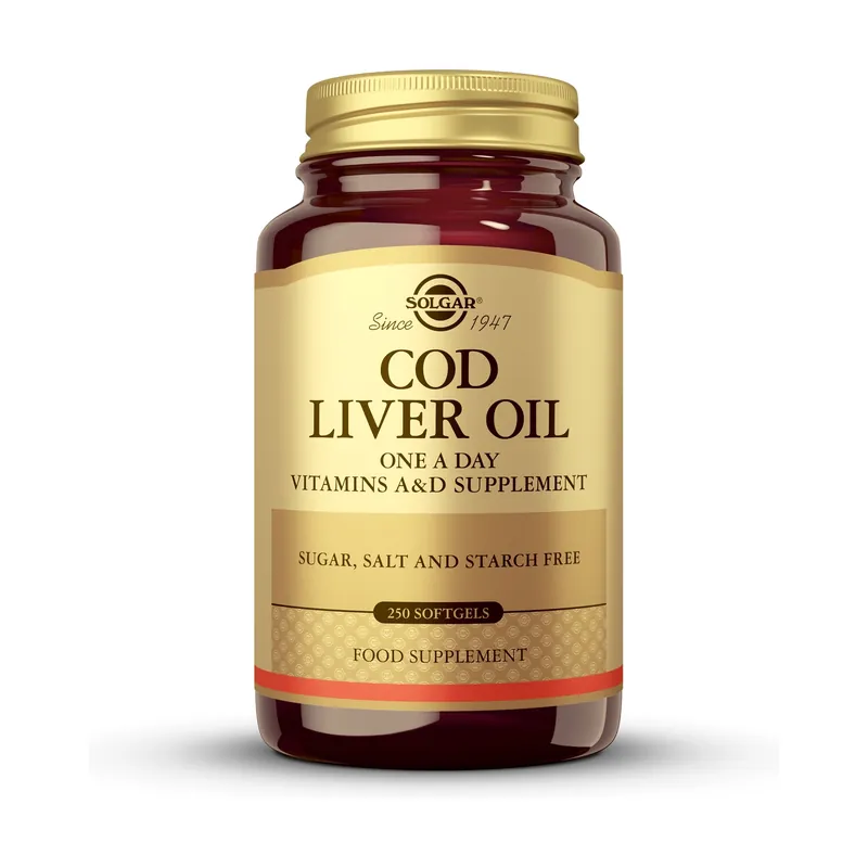 Exclusive Offer Cod Liver Oil 250 vegetable capsules Solgar