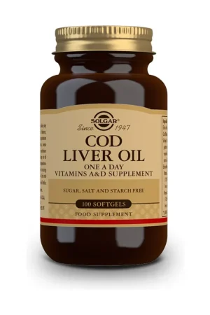 Cod Liver Oil 100 vegetable capsules Solgar Best Seller