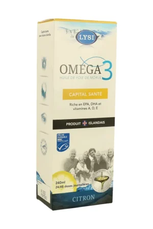 Omega 3 Lysi Capital Santé 240 ml Direct From Factory