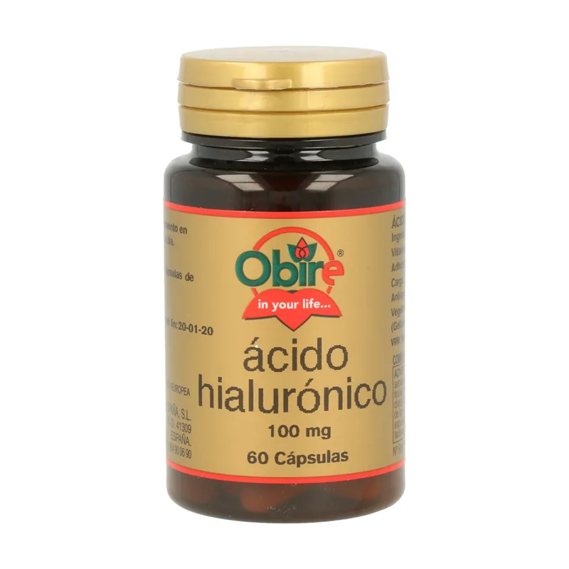 Hyaluronic acid 60 capsules of 100mg Obire Holiday Sale