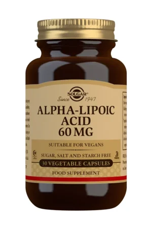 Alpha Lipoic Acid 30 vegetable capsules (60mg) Solgar Limited Offer