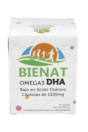 Bienat Omega 3 DHA 1200 mg 60 capsules of 1200mg Bienat Brand New