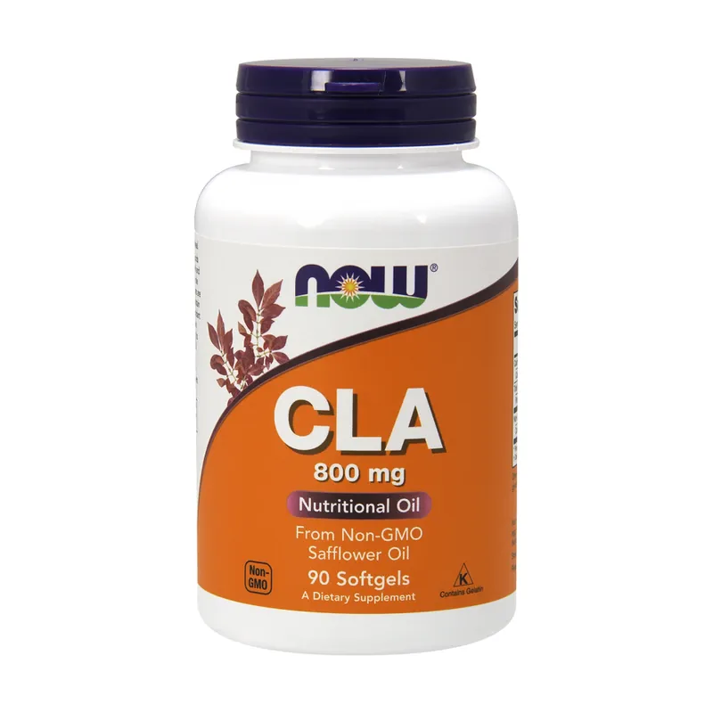 Certified CLA 800mg - safflower oil 90 softgels of 1000mg NOW Foods
