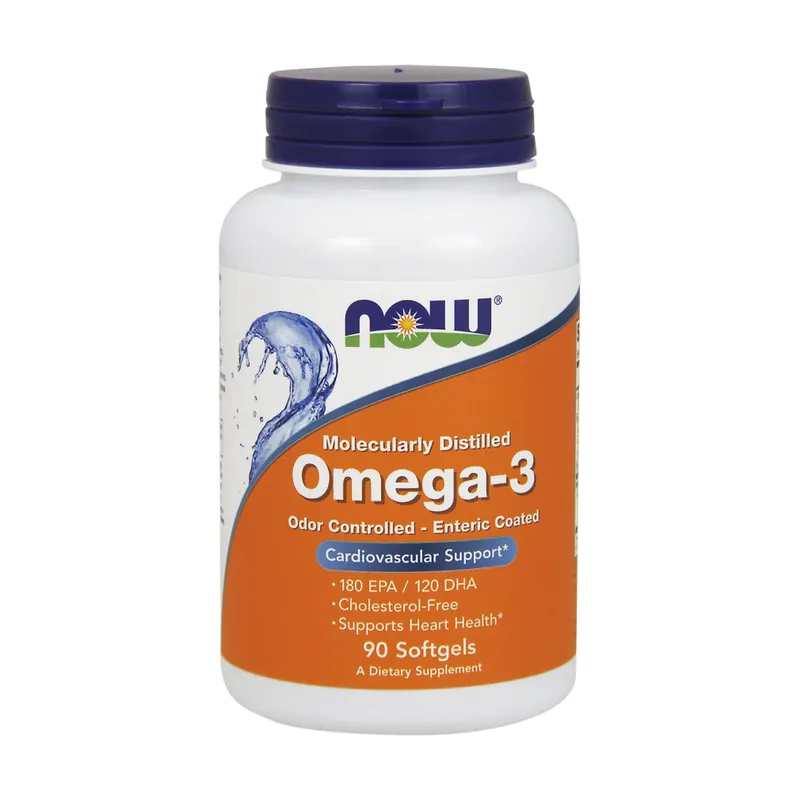 Brand New Omega 3 (enteric coating) 90 softgels of 1000mg NOW Foods