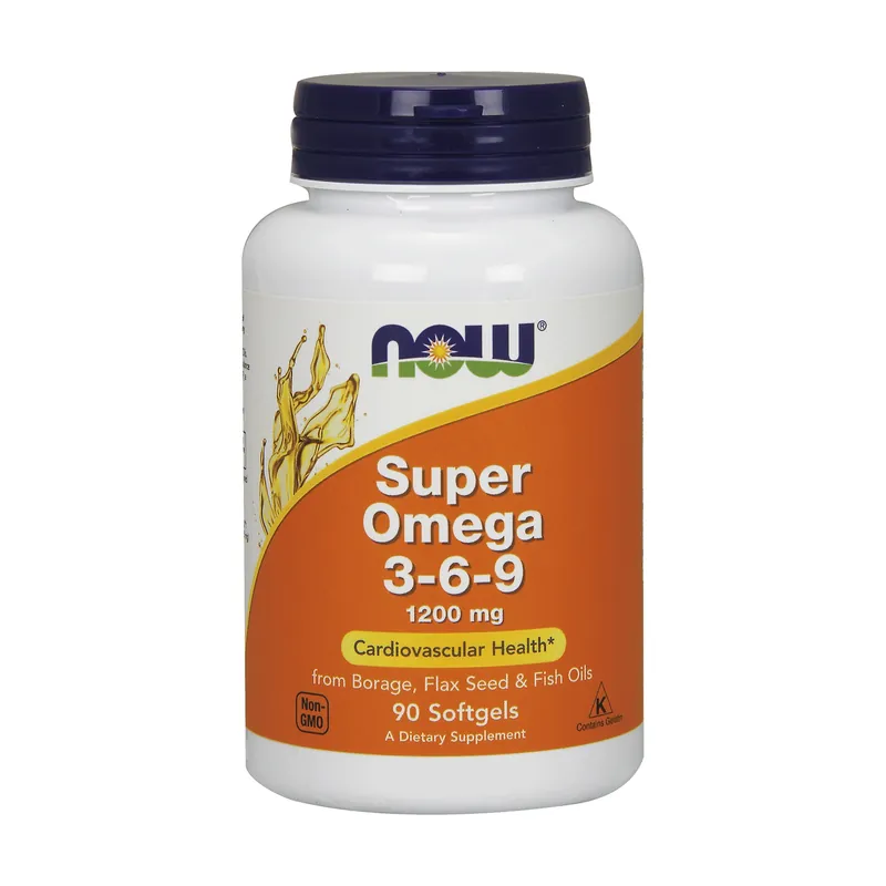 Limited Time Super Omega 3-6-9 1200 mg 90 softgels of 1200mg NOW Foods