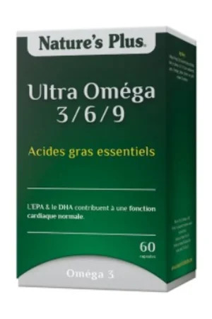 Ultra Omega 3/6/9 60 capsules Natures Plus Fresh Stock