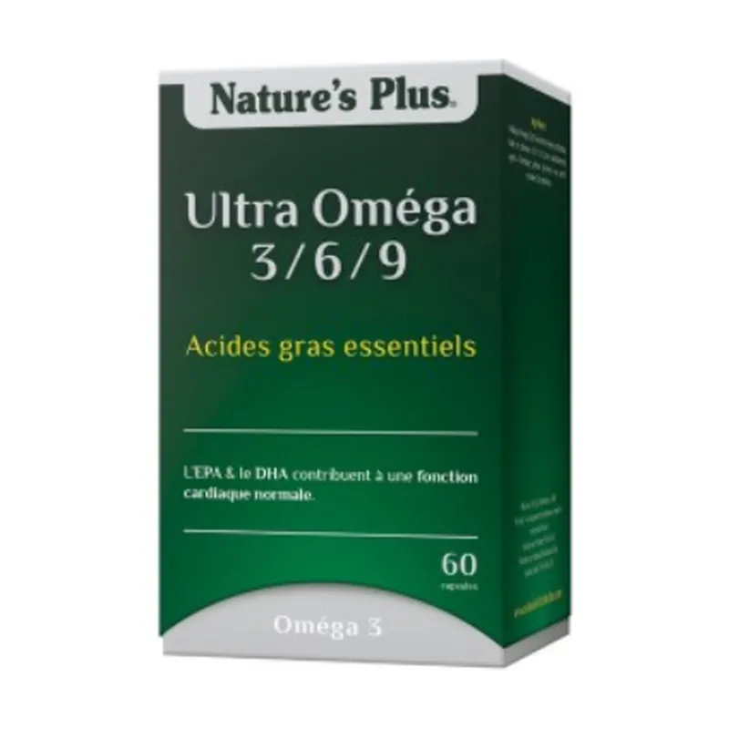 Ultra Omega 3/6/9 60 capsules Natures Plus Fresh Stock