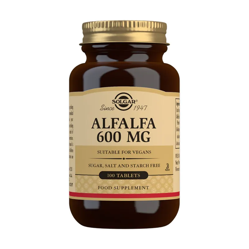 Order Now Alfalfa 100 tablets of 600mg Solgar