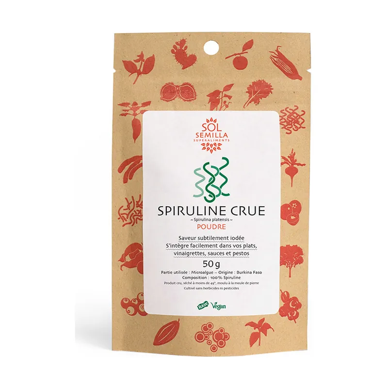 Raw spirulina powder 50 g of powder Sol Semilla Deal