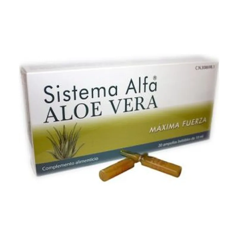 Final Sale Alpha Aloe Vera System 20 ampoules Pharma Otc