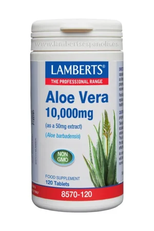 Aloe vera 120 tablets of 10000mg Lamberts New Release