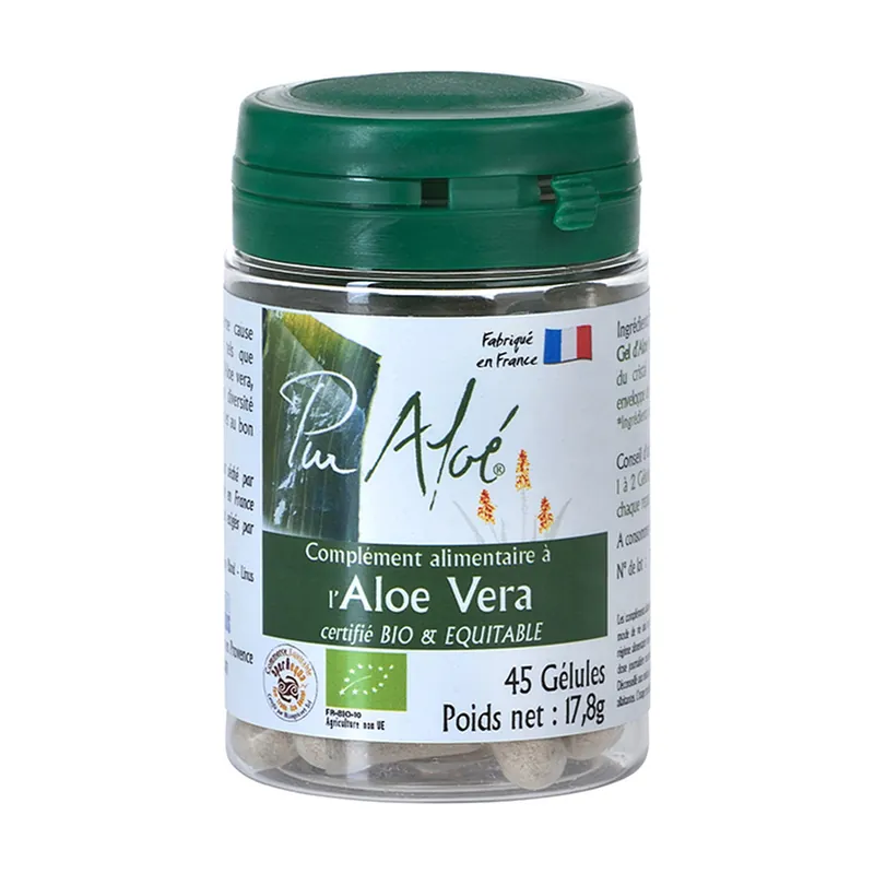 ORGANIC Aloe Vera 45 capsules Pur‘Aloe Secure Checkout