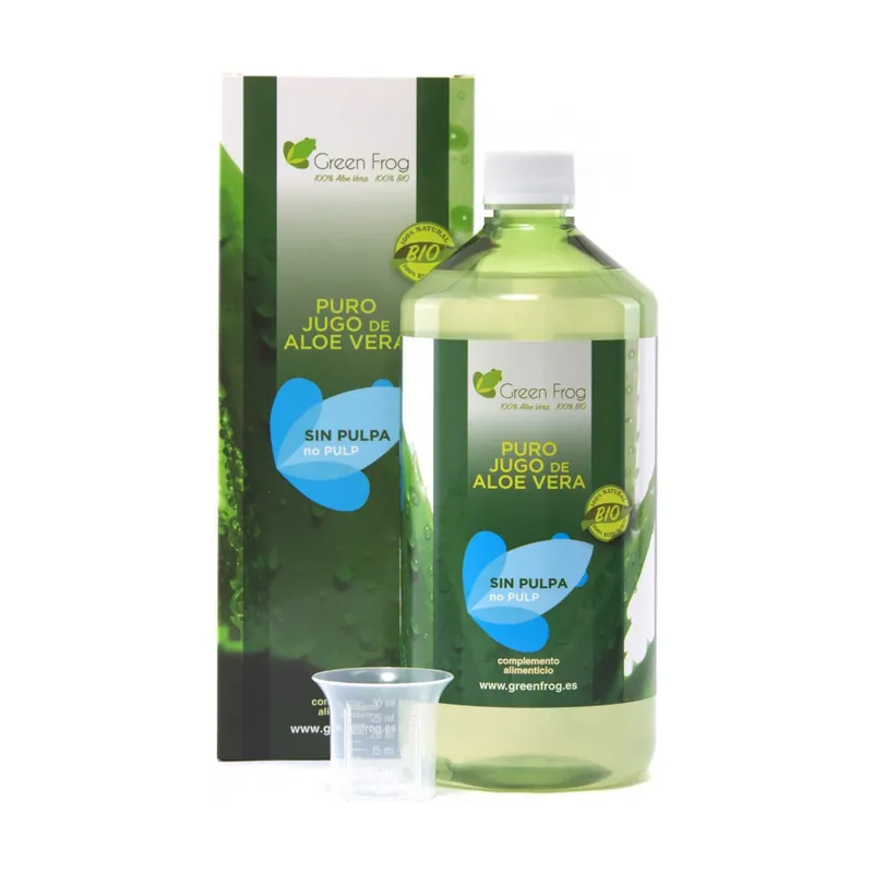 Secure Checkout Aloe vera juice without pulp 1 L Green Frog
