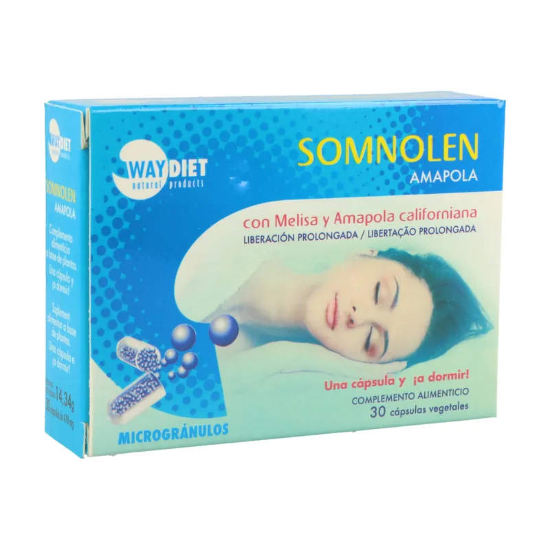 Seasonal Sale Somnolen Poppy 30 capsules Waydiet