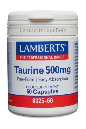 Today Only Taurine 60 capsules of 500mg Lamberts