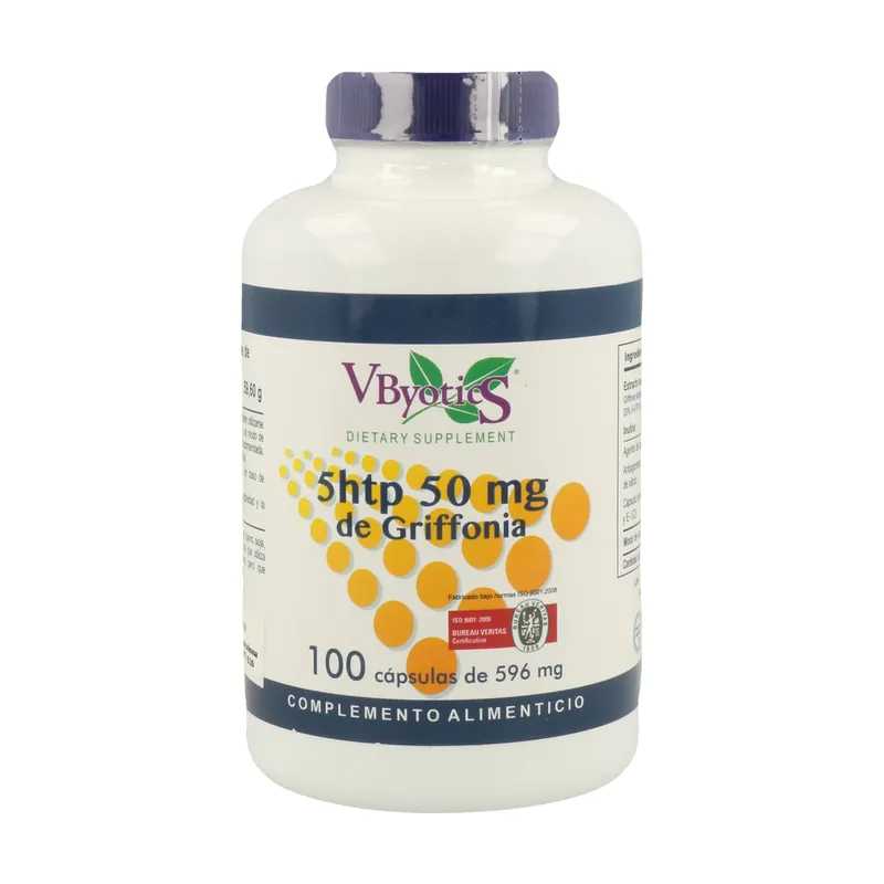 5-Htp 100 capsules of 50mg Vbyotics In Demand