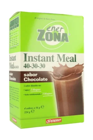 Instant Meal Shake Substitute (Chocolate Flavor) 4 packets of 50g Enerzona Must Have