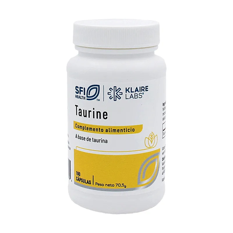 Taurine 100 capsules of 500mg SFI Health/Klaire Labs Popular