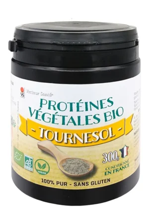 Bargain Organic Sunflower Protein 300 g of powder Vecteur Sante