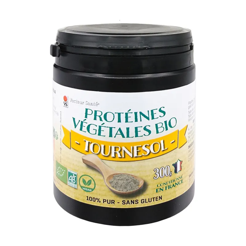 Bargain Organic Sunflower Protein 300 g of powder Vecteur Sante