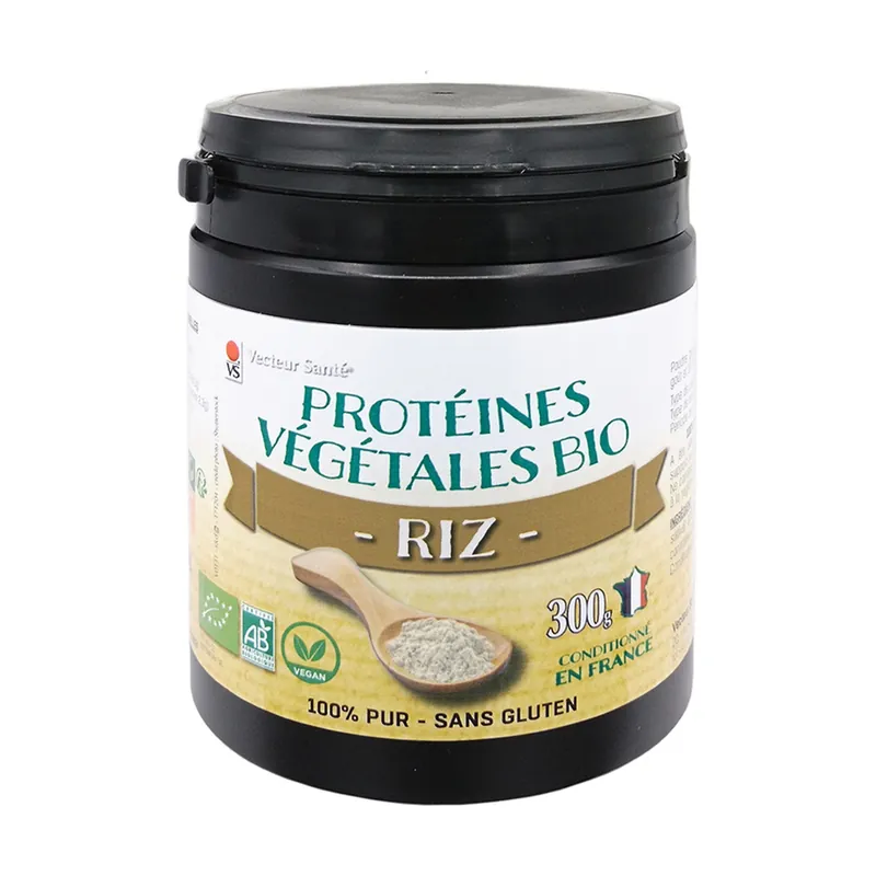 Organic Rice Proteins 300 g of powder Vecteur Sante Latest