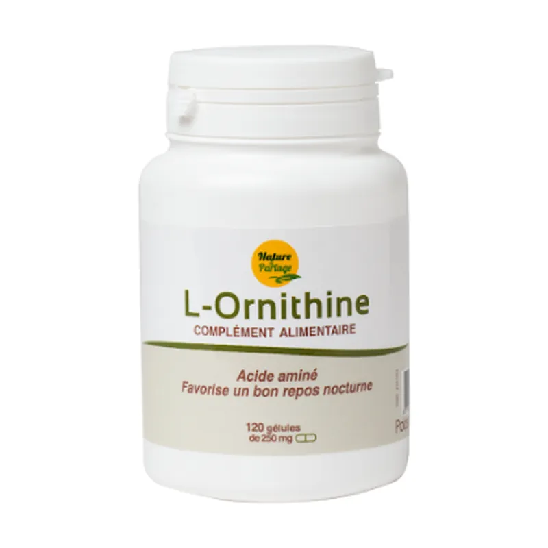 Markdown L-Ornithine 120 capsules (250mg) Nature et Partage