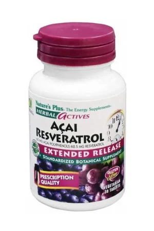 Acai Resveratrol 30 tablets Natures Plus Best Seller