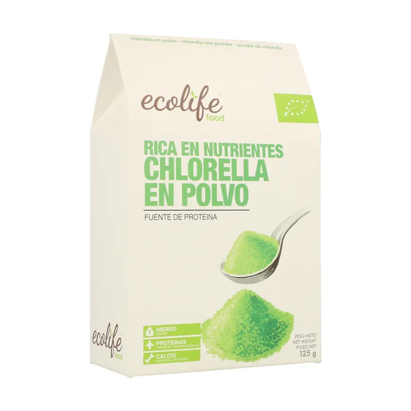 Top Rated Chlorella Powder Bio 125 g Ecolife Food