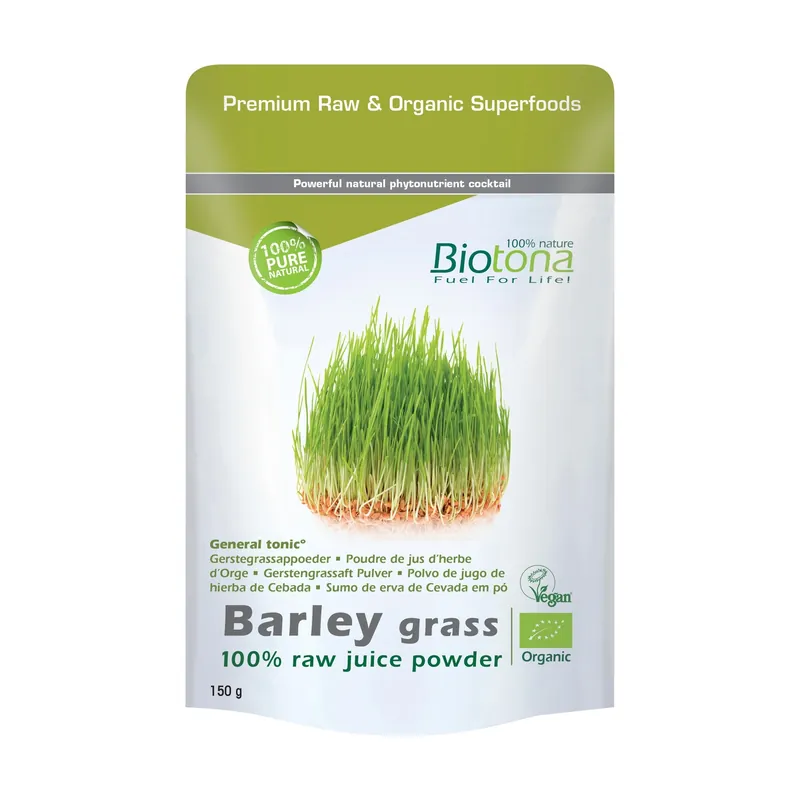 Barley Grass Raw Organic Barley 150 g Biotona Cheap
