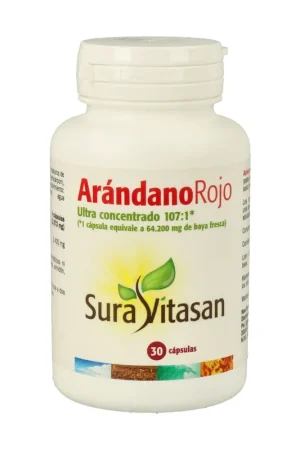 In Demand Red cranberry 30 capsules of 600mg Sura Vitasan