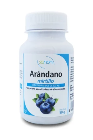 Bilberry Cranberry 100 tablets of 500mg Sanon Luxury