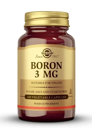 Boron 100 vegetable capsules of 3mg Solgar Final Sale