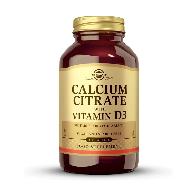 Calcium citrate with vitamin D3 240 tablets Solgar Weekend Sale