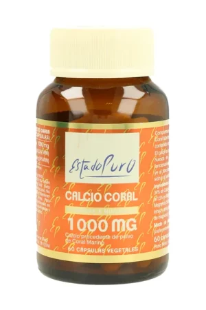 Top Rated Coral Calcium 1000mg 60 vegetable capsules of 695mg Estado Puro