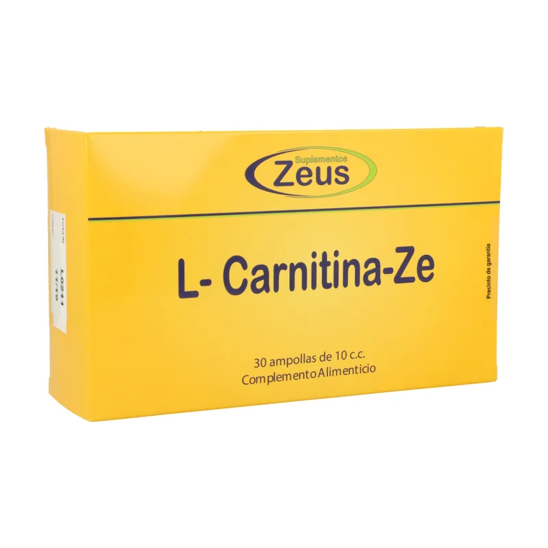 Buy Online L-Carnitine (Metabolism - Energy) 30 ampoules of 1500mg Zeus
