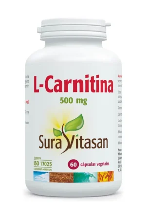 L-Carnitine 60 capsules of 500mg Sura Vitasan Free Returns