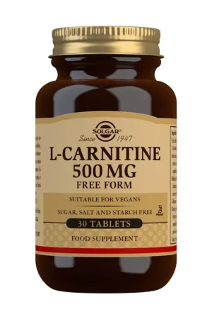 Brand New L-Carnitine 30 tablets of 500mg (500mg) Solgar