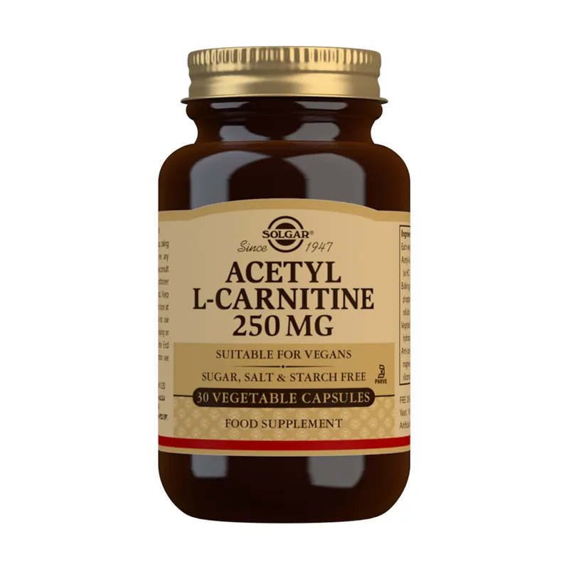 Buy Direct Acetyl L-Carnitine 30 vegetable capsules (250mg) Solgar