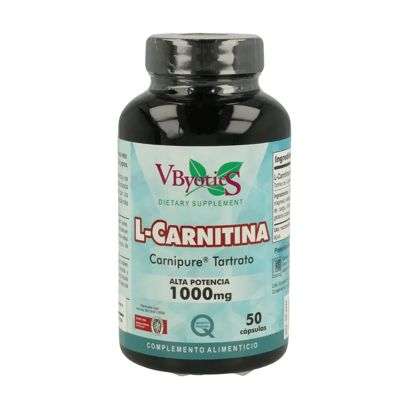 Discount L-Carnitine Carnipure 30 capsules of 1000mg Vbyotics