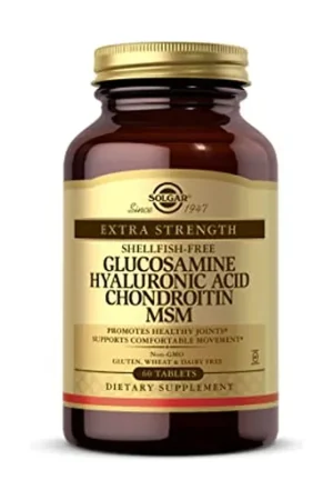 Glucosamine Hyaluronic Acid Chondroitin MSM 60 tablets Solgar Factory Price
