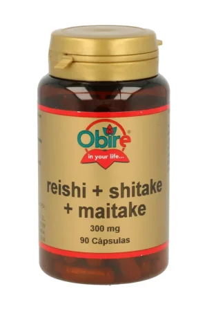 Reishi, Shitake, Maitake 90 capsules Obire Fast Shipping