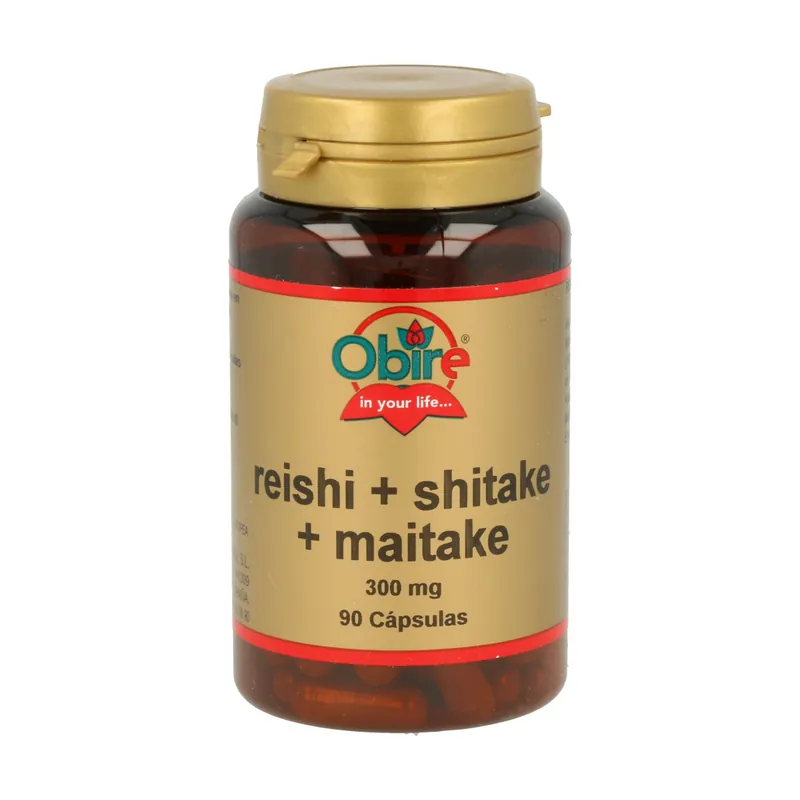 Reishi, Shitake, Maitake 90 capsules Obire Fast Shipping