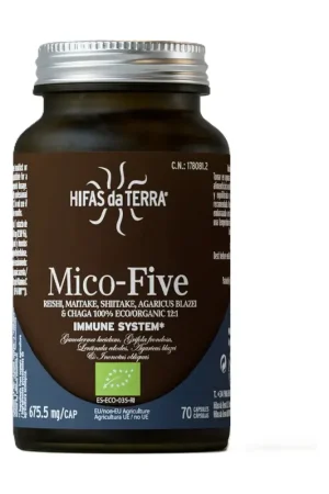 Best Price Mico-Five + Chaga 70 capsules of 675.5mg Hifas da Terra